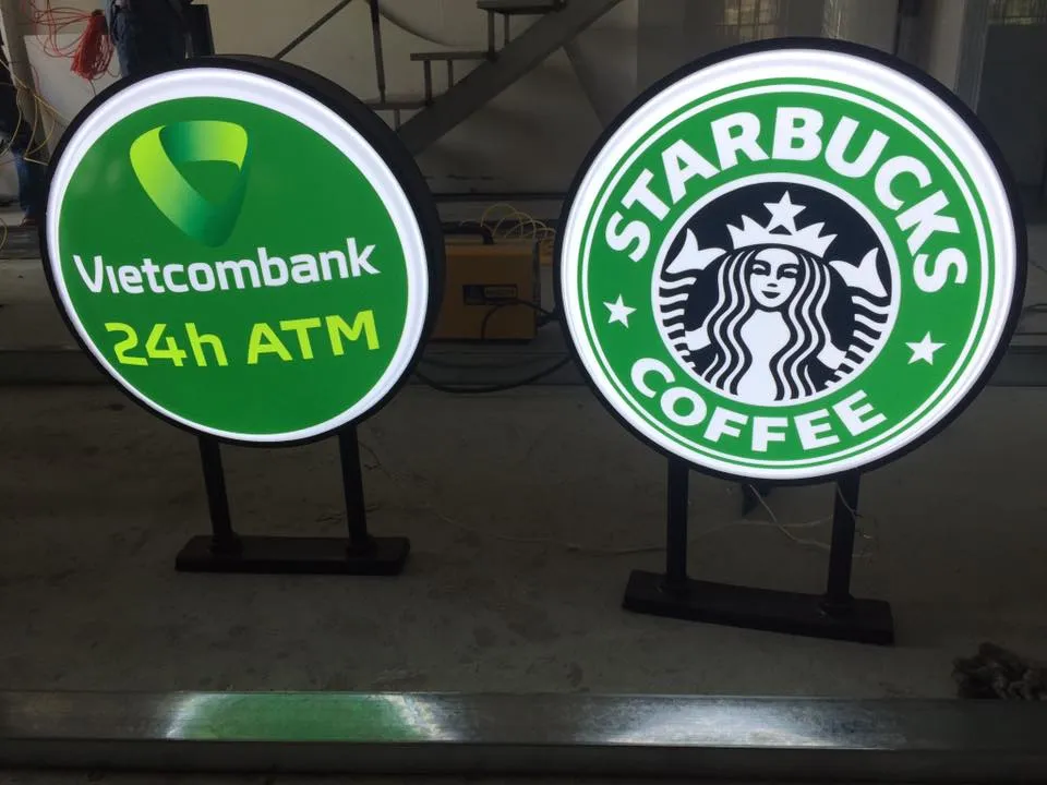 Biển hiệu 3D hút nổi - Kết hợp chữ nổi Alu độc đáo Bảng Giá Làm Biển Vẫy Hút Nổi Tại Quangcao24h.net