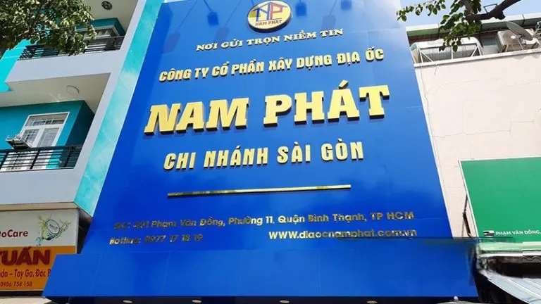 Bảng hiệu Bất động sản (Real Estate) - Chữ Alu sơn tĩnh điện Bảng hiệu công ty bất động sản