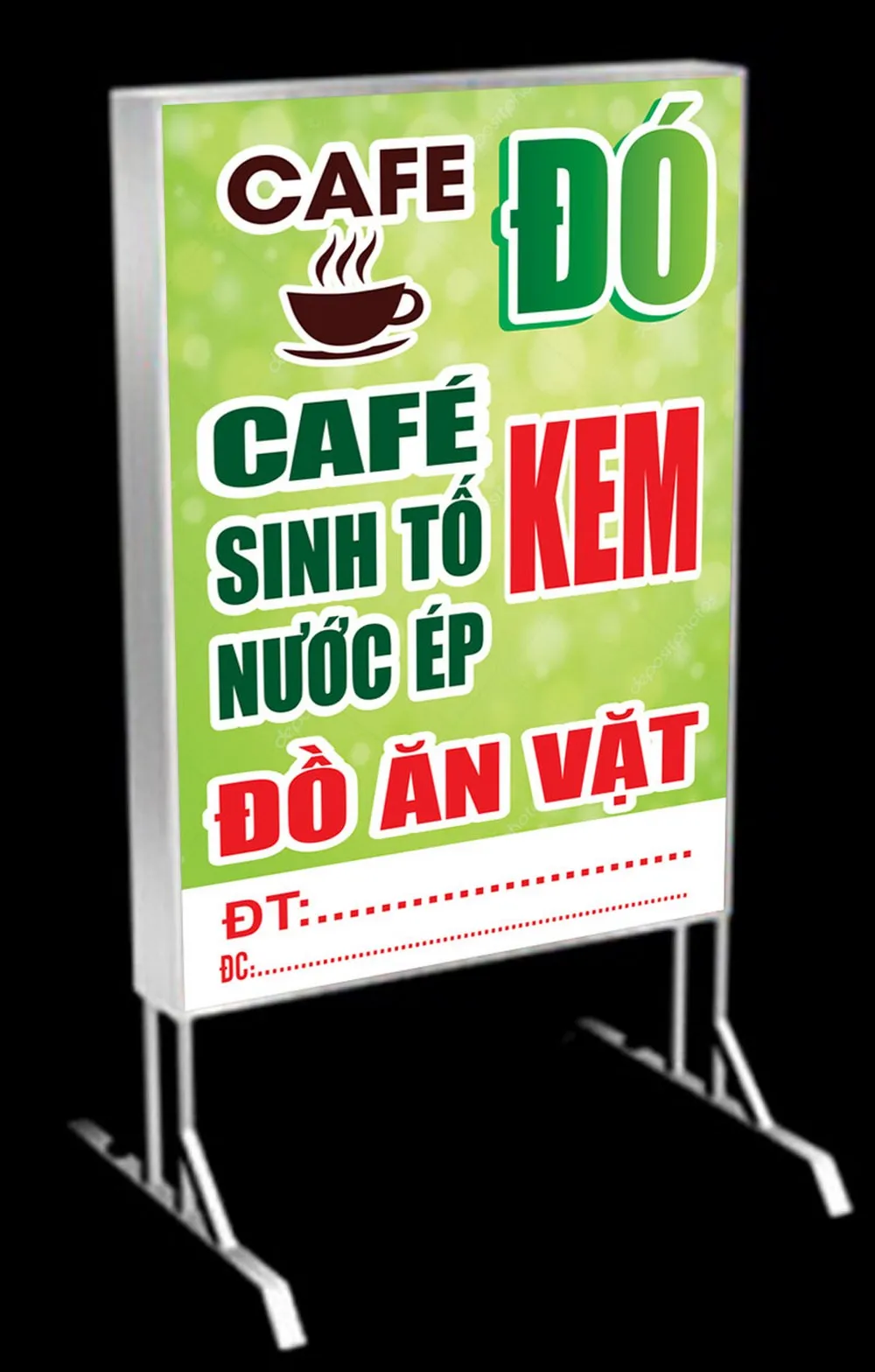 Bảng hiệu Cafe Vintage - Biển vẫy thiết kế cổ điển retro Bien Vay Quan Cafe Pho Bien Tai Quang Cao 24H 2