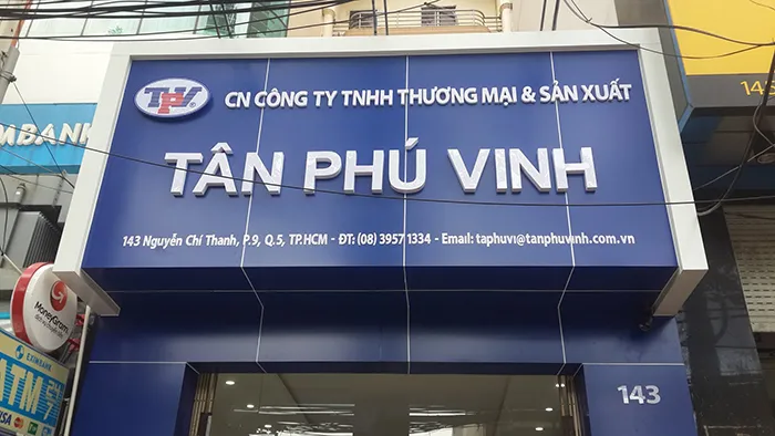 Biển Alu phủ Film PVC - Đa dạng màu sắc nhận diện thương hiệu Biển công ty alu