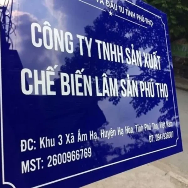 Biển công ty mica