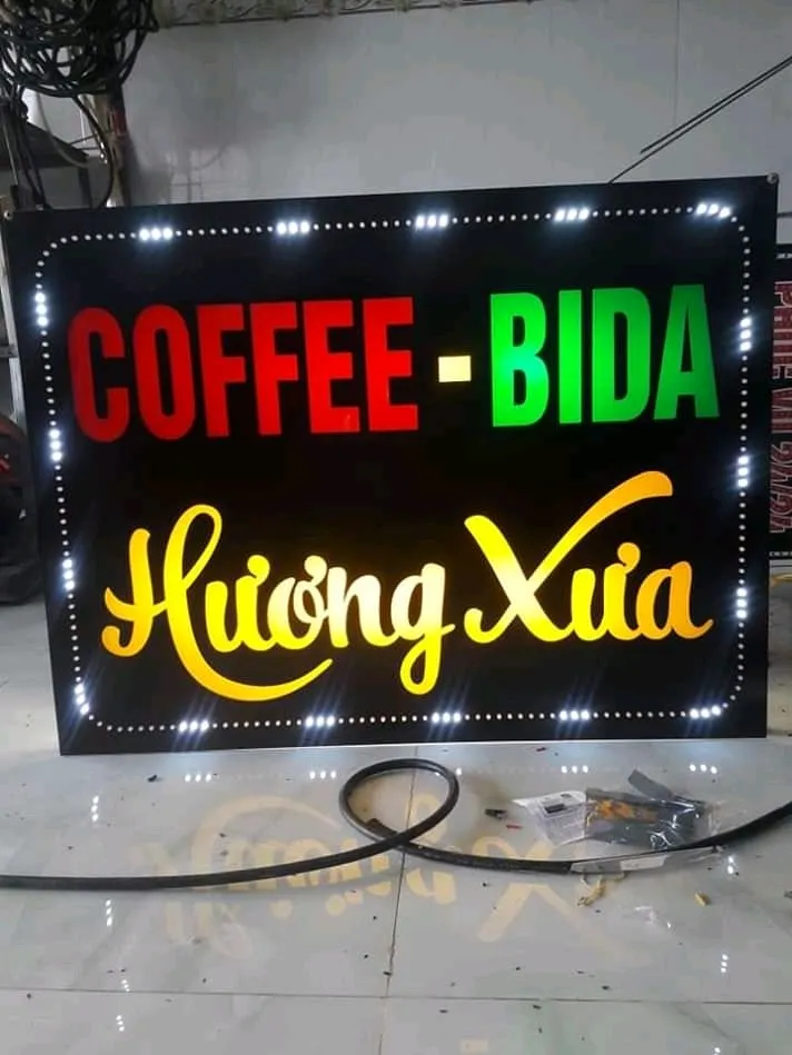 Bảng hiệu Bida (Billiards) - Biển vẫy LED xanh đặc trưng Biển vẫy bida