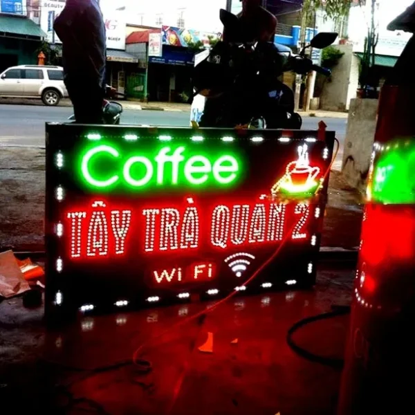 Bảng hiệu Cafe Vintage - Biển vẫy thiết kế cổ điển retro Các Loại Biển Vẫy Quán Cafe Phổ Biến Tại Quảng Cáo 24H