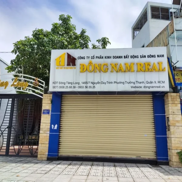 Bảng hiệu Bất động sản (Real Estate) - Chữ Alu sơn tĩnh điện Dịch vụ làm bảng hiệu công ty bất động sản giá rẻ tại TPHCM