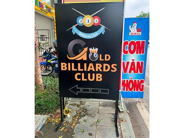 Làm biển vẫy bida theo yêu cầu