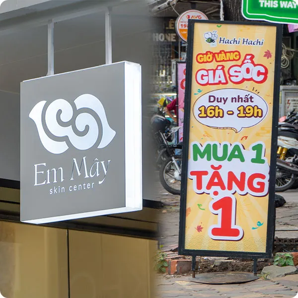 Lợi ích khi lựa chọn dịch vụ làm biển vẫy quảng cáo đẹp tại Quảng Cáo 24H
