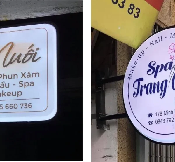 Bảng vẫy Alu khung nhôm - Kiểu dáng chữ nhật bền đẹp Quy trình làm biển vẫy alu chuyên nghiệp tại Quảng Cáo 24H