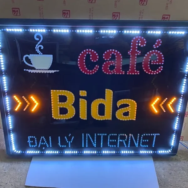 Bảng hiệu Bida (Billiards) - Biển vẫy LED xanh đặc trưng Quy trình làm biển vẫy bida chuyên nghiệp tại Quảng Cáo 24H