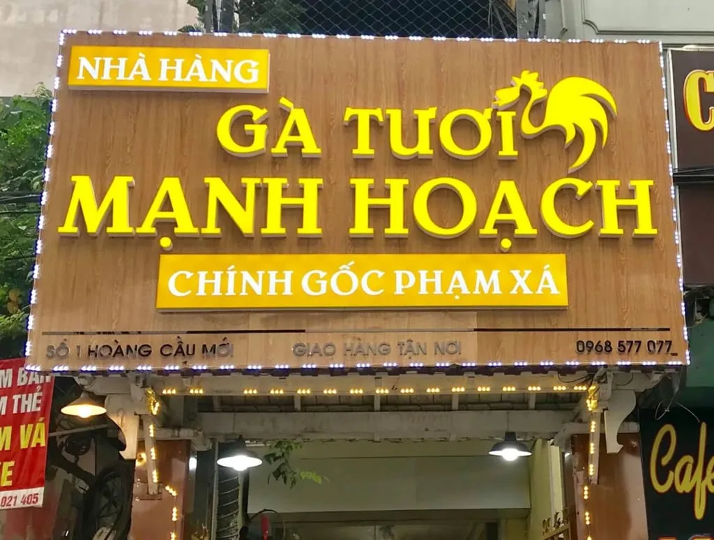 Biển LED Quán nhậu / Nhà hàng - Thu hút thực khách về đêm Bảng hiệu quán nhậu