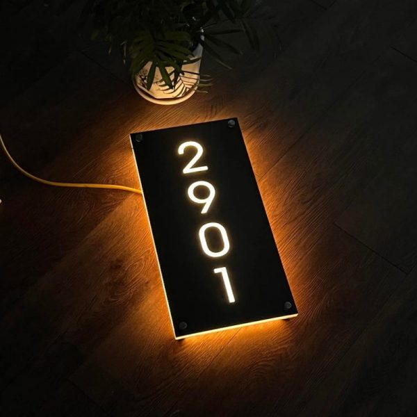 Biển số nhà Inox Mica - Thiết kế cao cấp hiện đại Bien so nha Bang so nha 21