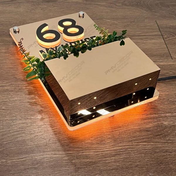 Biển số nhà Inox Mica - Thiết kế cao cấp hiện đại Dịch vụ làm biển số nhà đẹp TPHCM chất lượng, uy tín và giá cả hợp lý, Quảng Cáo 24h chính là lựa chọn hàng đầu