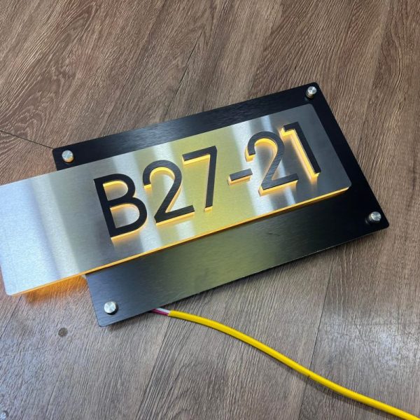 Biển số nhà Inox Mica - Thiết kế cao cấp hiện đại Bien so nha Bang so nha 7