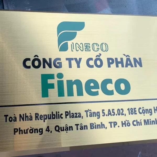 Backdrop Văn phòng - Biển tên Mica Acrylic bóng đẹp Bien ten cong ty 18