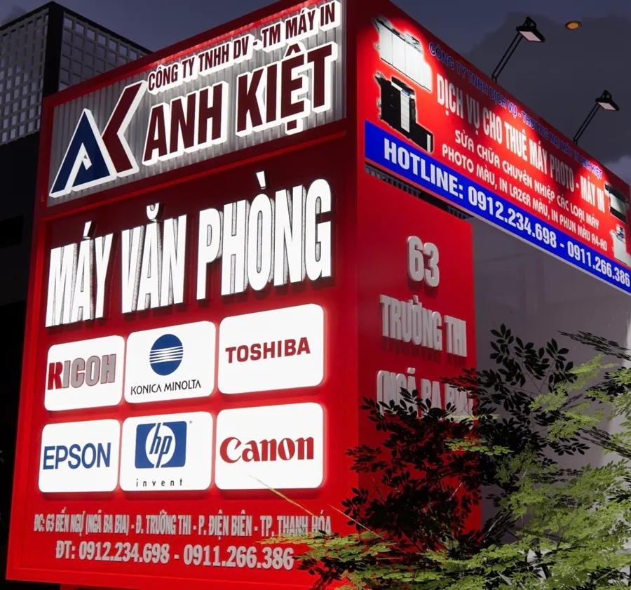 Mặt dựng Alu (Aluminium) - Bảng hiệu khung nhôm độ bền cao Các công ty thường chọn bảng hiệu alu với thiết kế chuyên nghiệp, lịch sự, màu sắc hài hòa với nhận diện thương hiệu