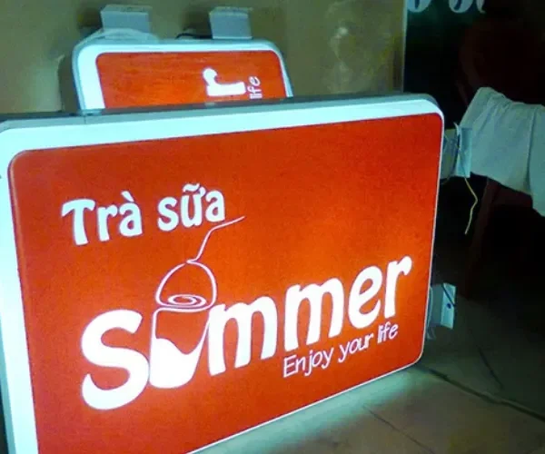 Hộp đèn Ly Trà sữa (Milk Tea) - Mô hình LED quảng cáo độc đáo Các loại bảng hiệu trà sữa phổ biến trên thị trường