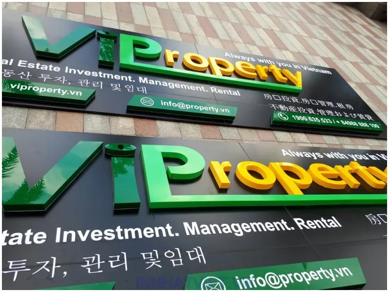 Logo Mica Uốn nổi - Gia công đa dạng kiểu dáng Các loại chữ mica phổ biến tại Quảng Cáo 24h