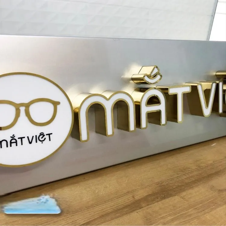 Chữ Inox 304 Chống gỉ - Vật liệu thép không gỉ siêu bền Chữ inox