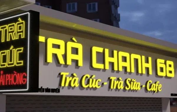 Bảng hiệu Cafe Concept - Thiết kế Decor theo chủ đề riêng Dịch vụ làm bảng hiệu cafe trọn gói tại Quảng Cáo 24h