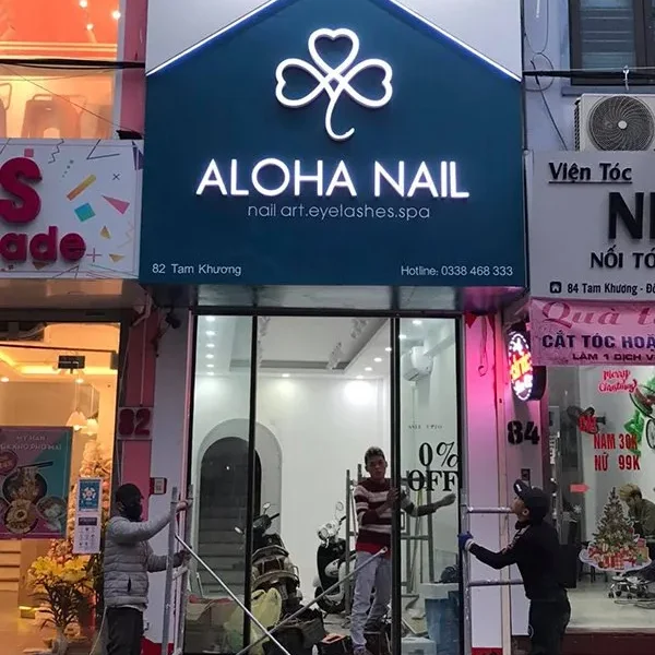 Biển vẫy Tiệm Nail (Nail Art) - Thiết kế dễ thương nổi bật Dịch vụ làm biển quảng cáo nail giá rẻ tại tphcm quangcao24h.net