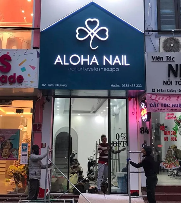 Biển vẫy Tiệm Nail (Nail Art) - Thiết kế dễ thương nổi bật Dịch vụ làm biển quảng cáo nail giá rẻ tại tphcm quangcao24h.net