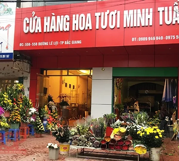 Dịch vụ làm biển quảng cáo shop hoa tại Quảng Cáo 24h