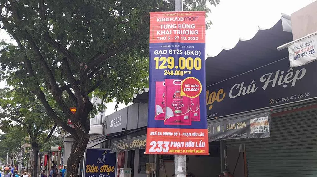 Băng rôn Quảng cáo (Bandroll) - In chất liệu ngoài trời bền màu In băng rôn