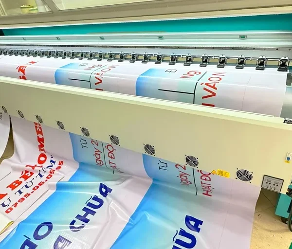 Dịch vụ thiết kế in bạt hilex tại Quảng Cáo 24h được thực hiện theo quy trình chuyên nghiệp
