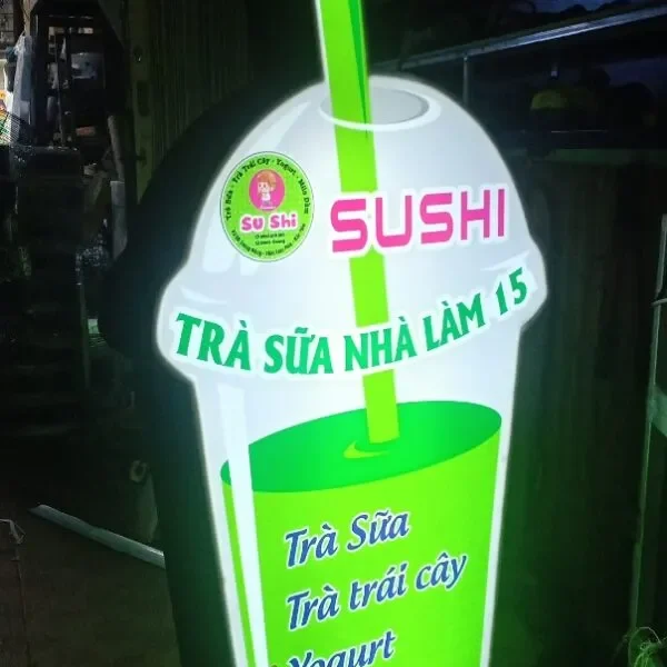 Hộp đèn Ly Trà sữa (Milk Tea) - Mô hình LED quảng cáo độc đáo Lựa chọn đơn vị cung cấp dịch vụ làm bảng hiệu trà sữa uy tín, chất lượng là vô cùng quan trọng