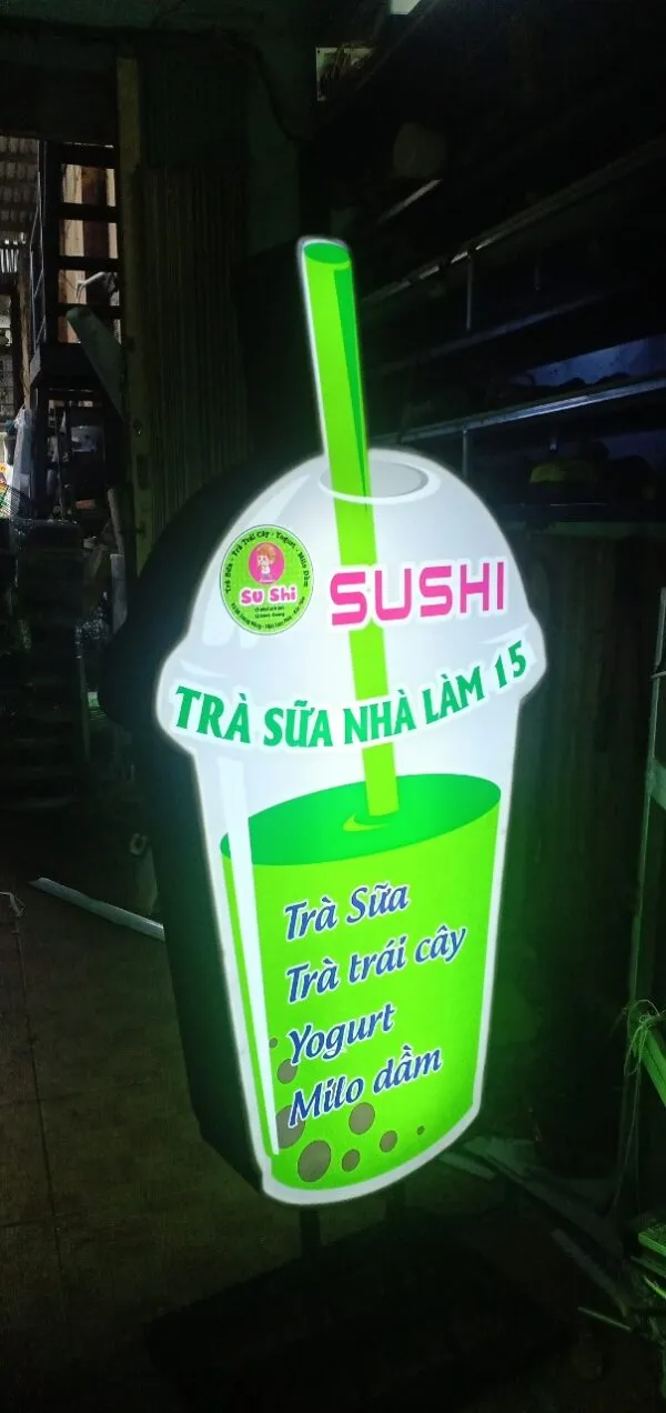 Hộp đèn Ly Trà sữa (Milk Tea) - Mô hình LED quảng cáo độc đáo Lựa chọn đơn vị cung cấp dịch vụ làm bảng hiệu trà sữa uy tín, chất lượng là vô cùng quan trọng