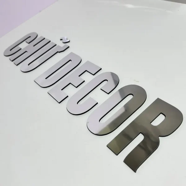 Mẫu chữ alu được thiết kế gia công đẹp