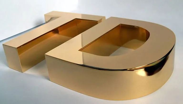 Logo Chữ Inox Mạ vàng - Phong cách sang trọng đẳng cấp Mẫu chữ inox mạ vàng đẹp đang là xu hướng được ưa chuộng trong thiết kế biển hiệu hiện đại