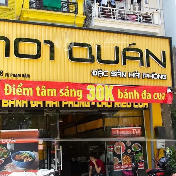 Biển bạt Quán ăn Gia đình - In ấn hình ảnh món ăn sắc nét Một bảng hiệu quán ăn đẹp không chỉ thu hút ánh nhìn mà còn tạo cảm giác tin cậy