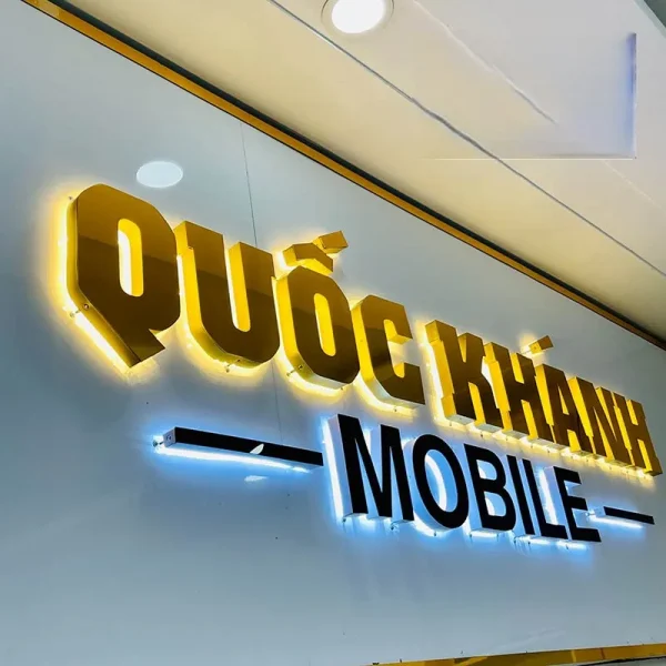 Logo Mica Uốn nổi - Gia công đa dạng kiểu dáng Quảng Cáo 24h có khả năng đáp ứng mọi yêu cầu về làm chữ mica theo yêu cầu