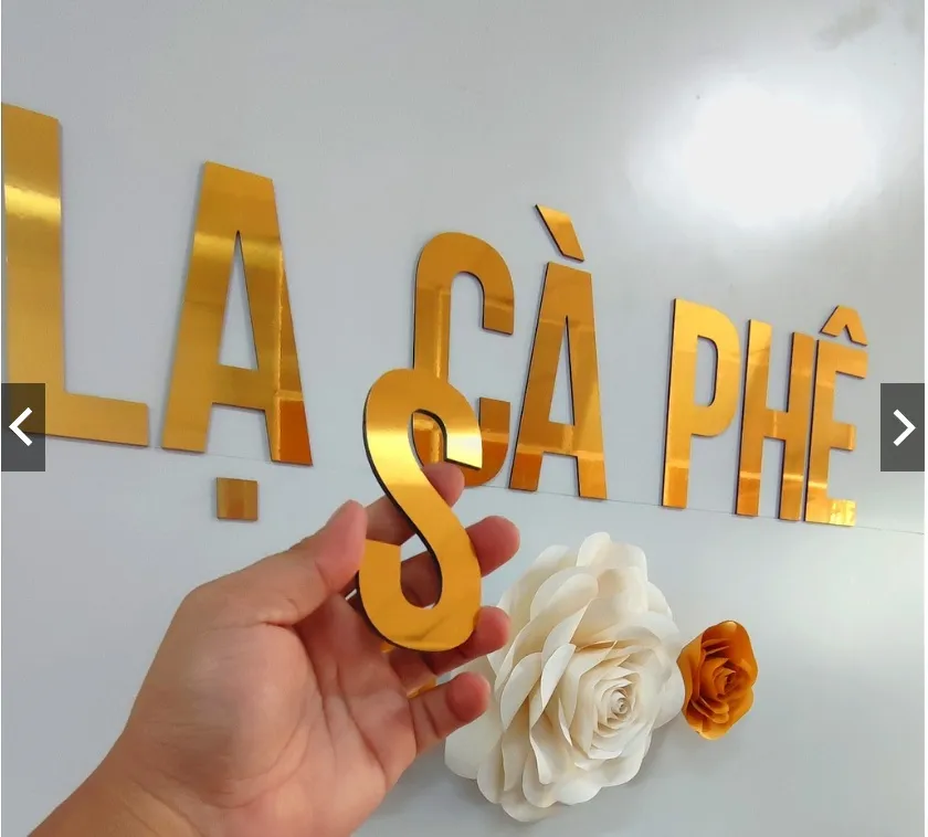 Chữ nổi Aluminium (Alu) - Gia công uốn chân bền đẹp Quảng Cáo 24h sẽ tiến hành lắp đặt biển chữ nổi alu tại vị trí đã thống nhất