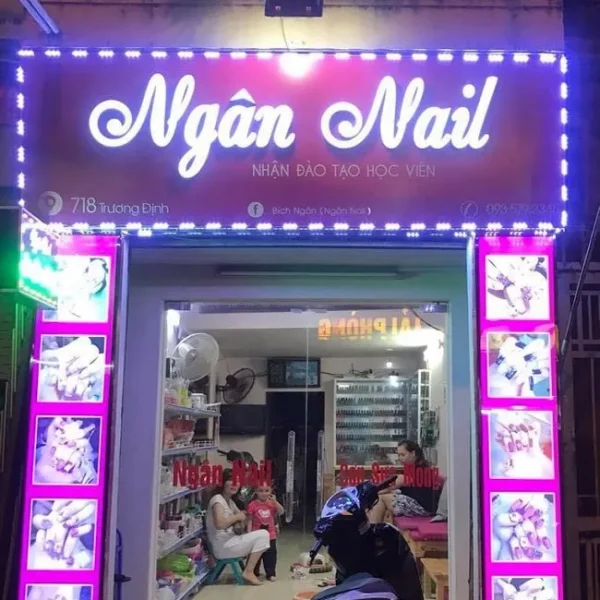 Biển vẫy Tiệm Nail (Nail Art) - Thiết kế dễ thương nổi bật Quảng Cáo 24h tự hào giới thiệu bộ sưu tập mẫu biển quảng cáo nail đẹp độc đáo