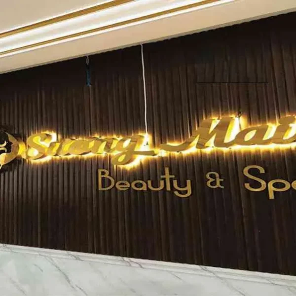 Biển hiệu Spa & Massage - Chữ nổi LED hắt sáng sang trọng Quảng cáo 24h cung cấp đa dạng các loại biển quảng cáo spa với nhiều chất liệu khác nhau
