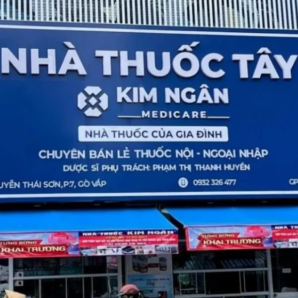Biển hiệu Nhà thuốc Chữ Inox - Hắt sáng chân hiện đại Quy trình chi tiết làm bảng hiệu nhà thuốc tại Quảng Cáo 24h