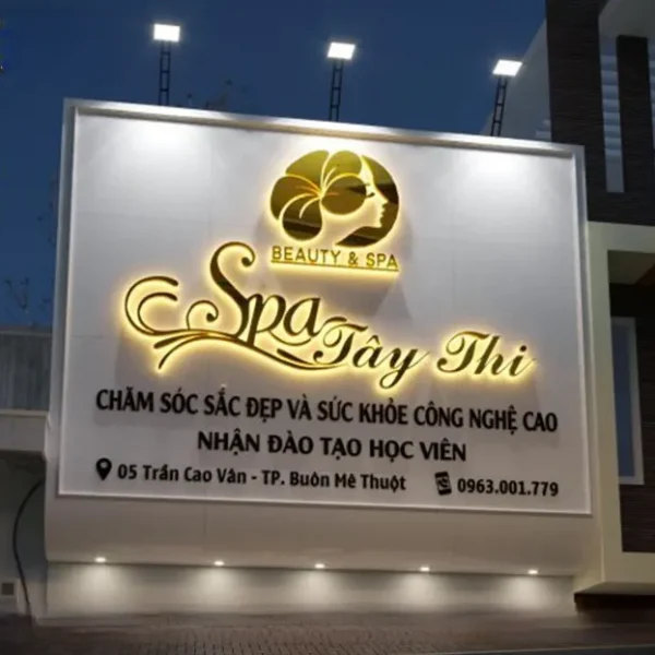 Quy trình làm bảng hiệu spa tại Quảng Cáo 24h