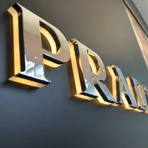 Chữ Inox 304 Chống gỉ - Vật liệu thép không gỉ siêu bền Chữ inox LED hắt chân