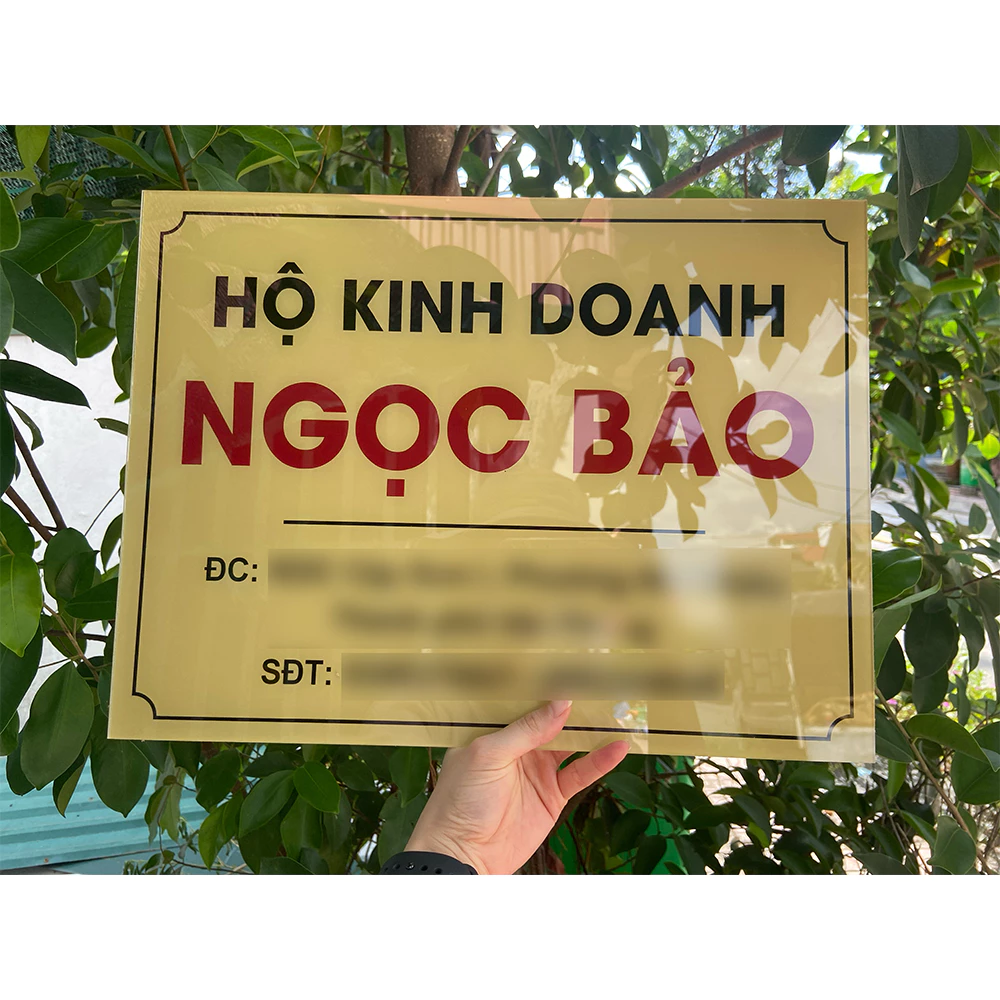 Bảng công ty biển hộ kinh doanh mica in UV cao cấp siêu bền chống phai màu (tặng kèm băng keo 2 mặt). BCT-QC24H007 vn 11134207 820l4
