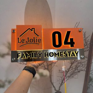 Biển Số Nhà Cao Cấp Có Đèn LED Ngoài Trời – BSN-QC24H006