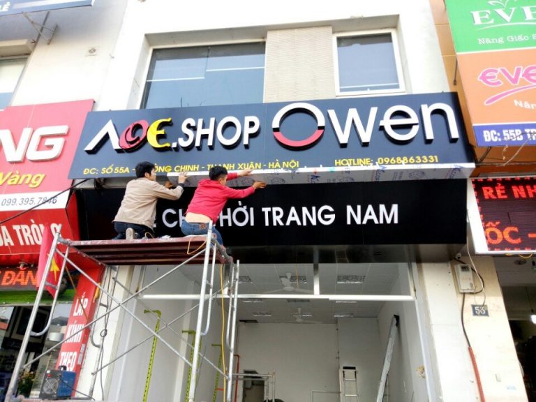 thi công bảng hiệu