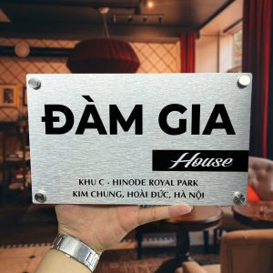 Biển Số Nhà - Alcorest in UV nội dung, ngoài trời BSN-QC24H013